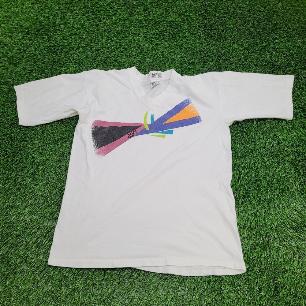 Vintage ASICS Shirt Womens XL 21x26 White